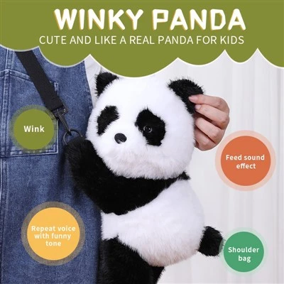 Peluche parlante panda lampeggiante
